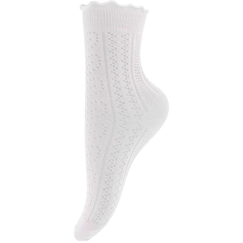 Bow's by Str Socks - Onesize - Ruffle White