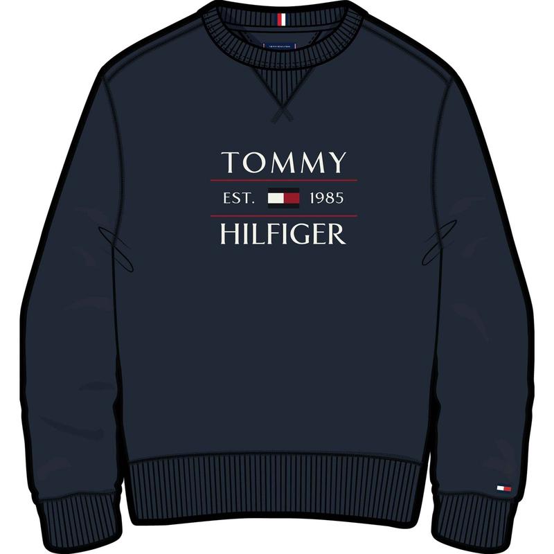 Tommy Hilfiger Dark Night Navy Flag Sweatshirt