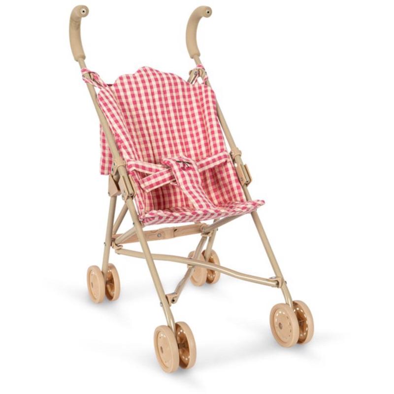 Konges Sljd Bubblegum Check Cheeky Doll Stroller
