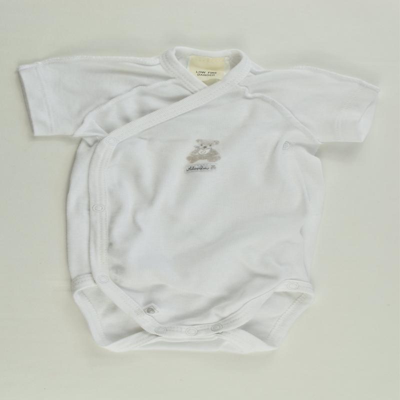 Absorba Size 0000 (3 months) Teddy Bear Wrap Bodysuit