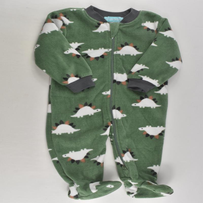 Pekkle Size 00 (6 months) Footed Fleece Romper