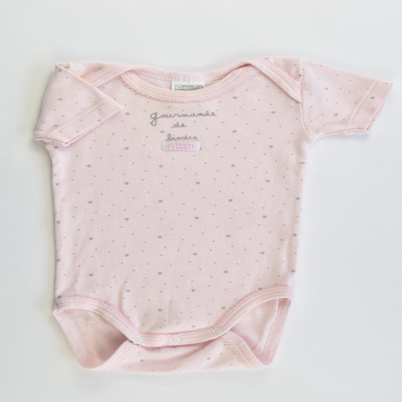 Absorba (France) Size 000 (3 months, 60 cm) Stars Bodysuit