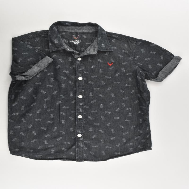 Allen Solly Junior Size 8 Pineapples Lightweight Denim Shirt