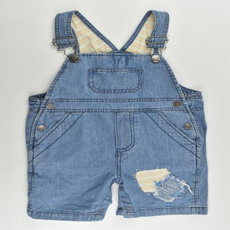 Anevwee (US) Size 0 (6-12 months) Short Denim Overalls