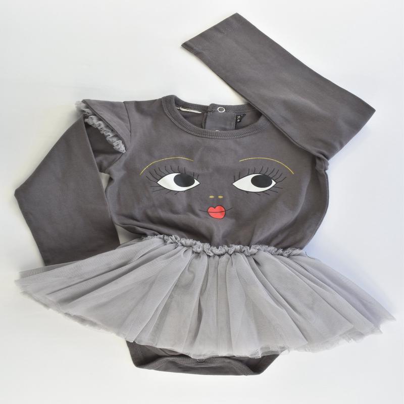 Rock Your Baby Size 2 (18-24 months) Tulle Dress with Bodysuit Underneath