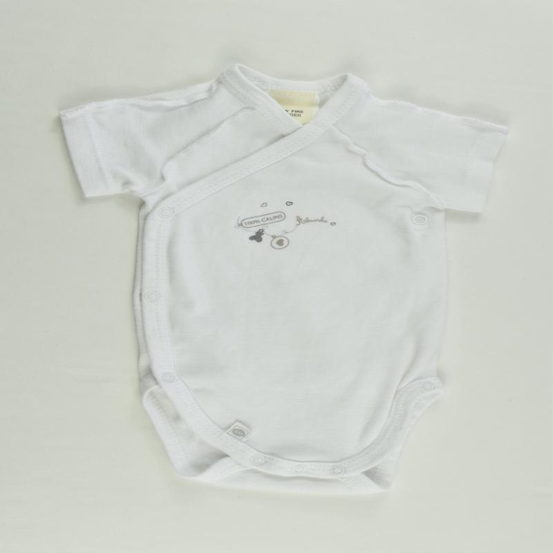 Absorba Size 0000 (3 months) '100% Calins' Wrap Bodysuit
