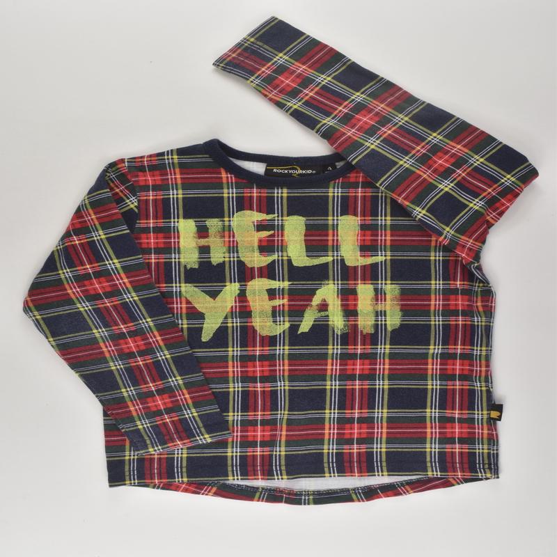 Rock Your Kid Size 4 Checked Top