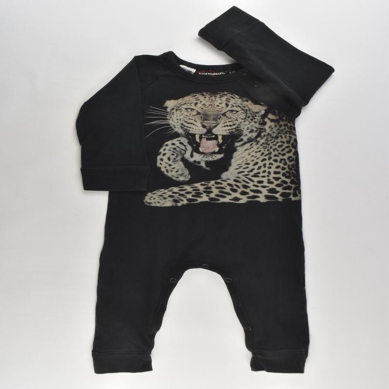 Rock Your Baby Size 0 (6-12 months) Leopard Playsuit